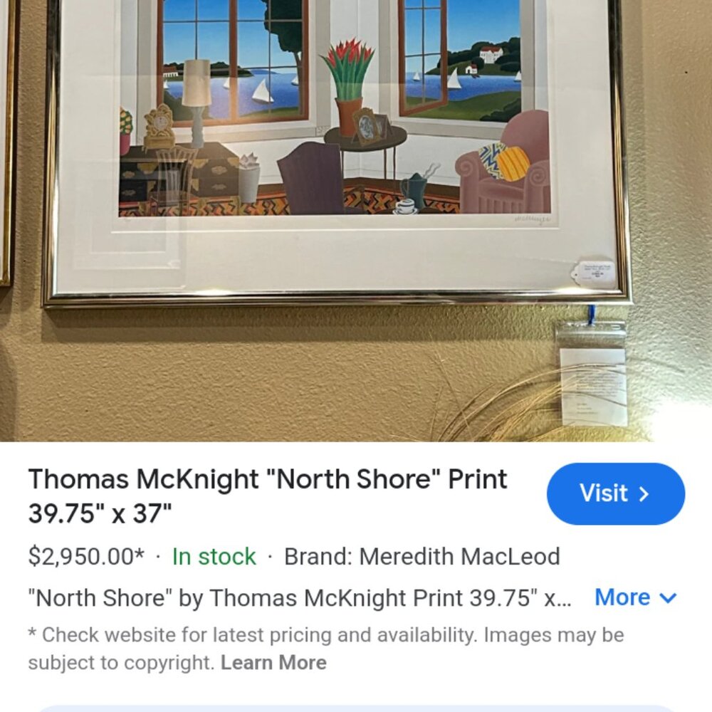Thomas McKnight North shores signed and numbered on Sterigraph paper